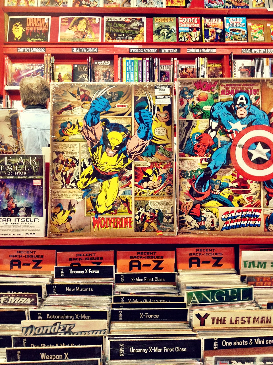 Comic Books in a shop