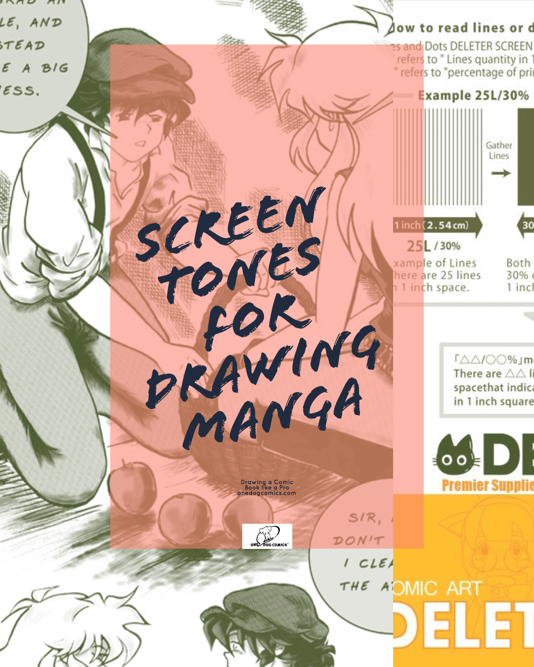 Blog post screen tones for drawing manga