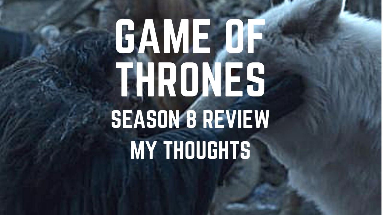 Game of Thrones Youtube thumbnail video review Jon Snow petting Ghost