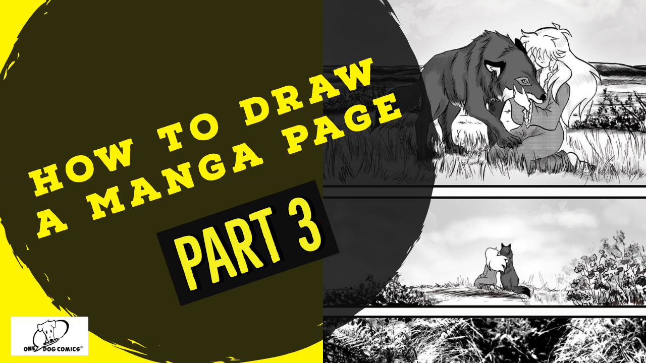 How to draw manga part 3 Youtube Video thumbnail one dog comics