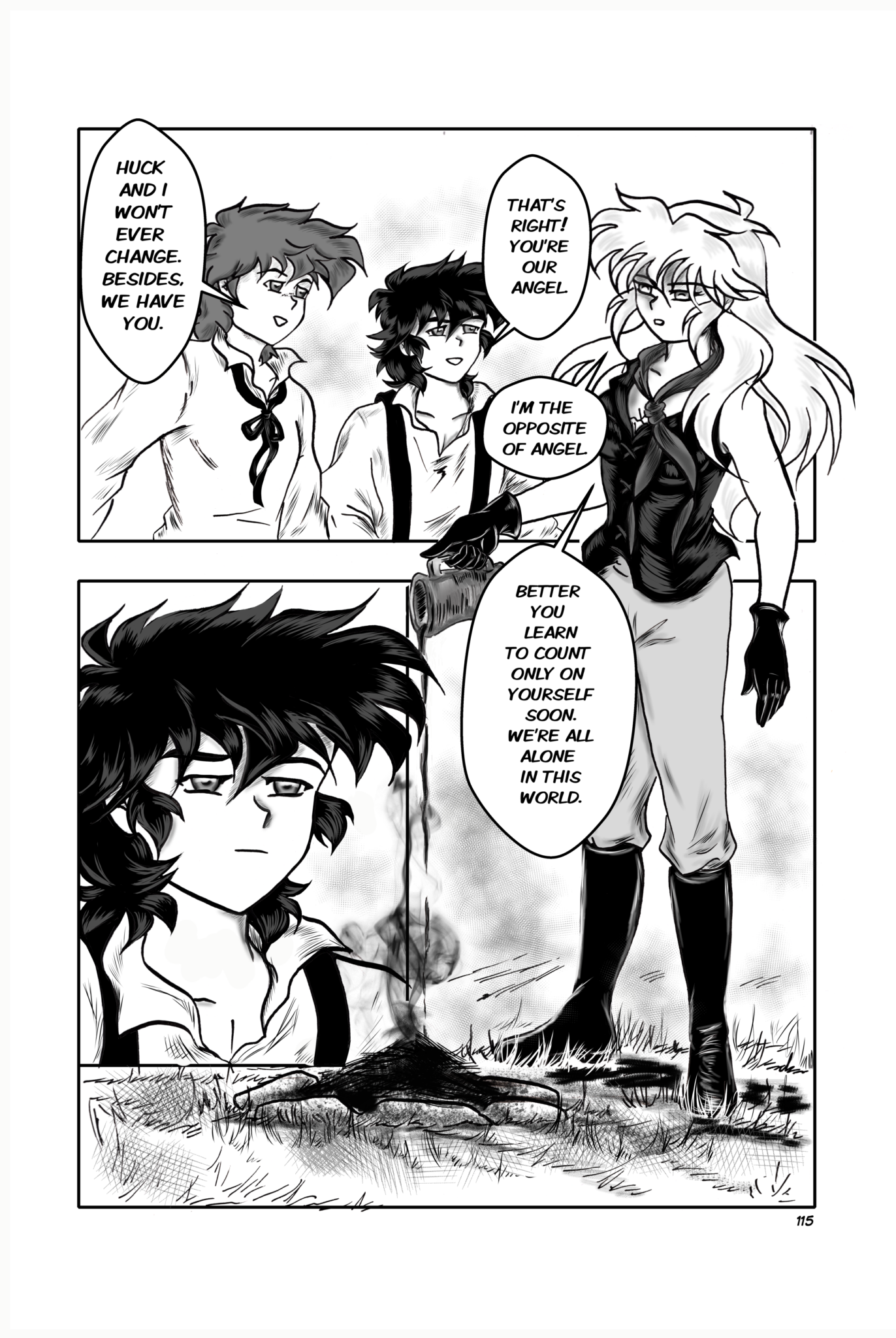 Legends of the West Graphic Novel page 115 . chapter 3.