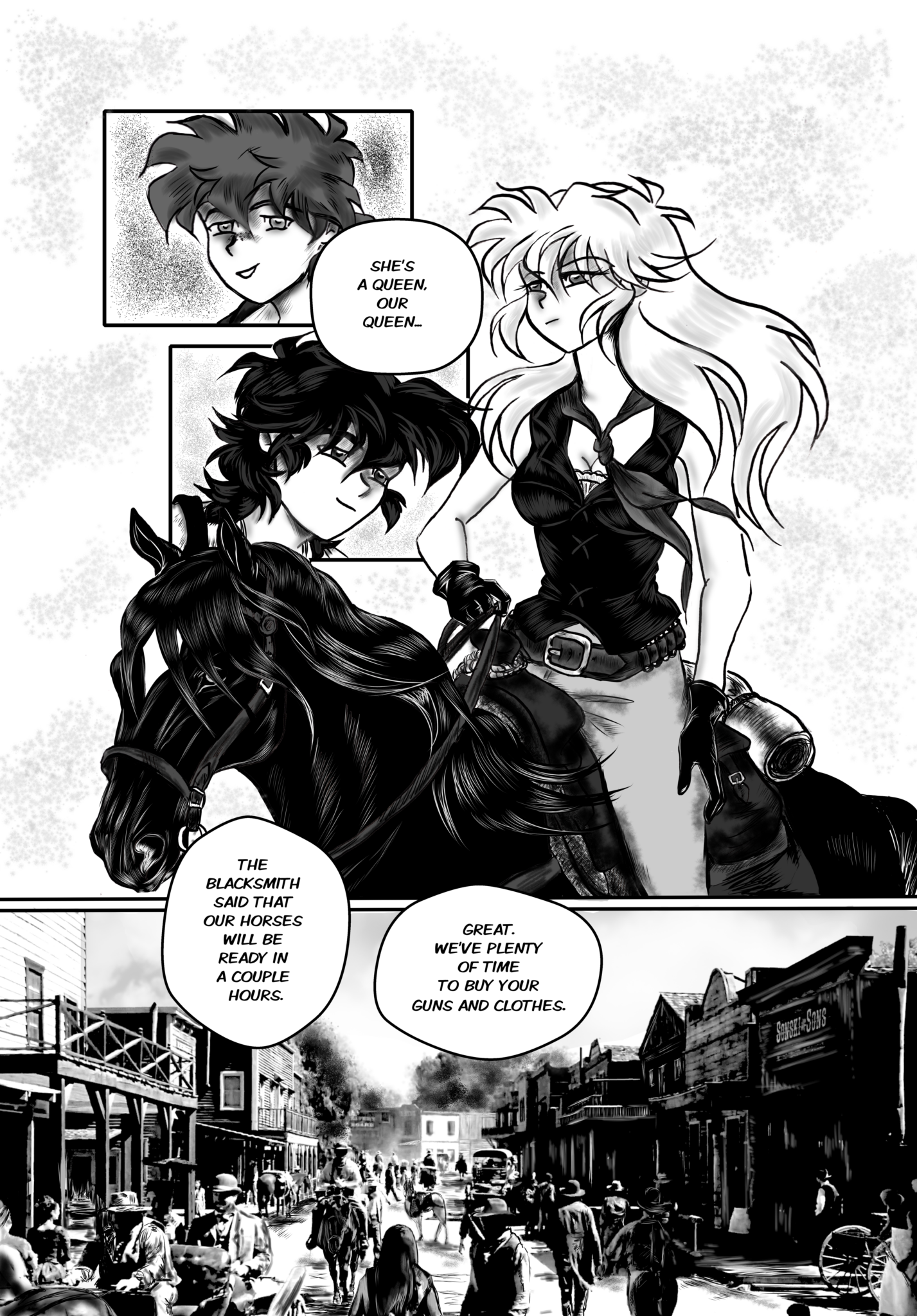 Legends of the West graphic novel page 135.