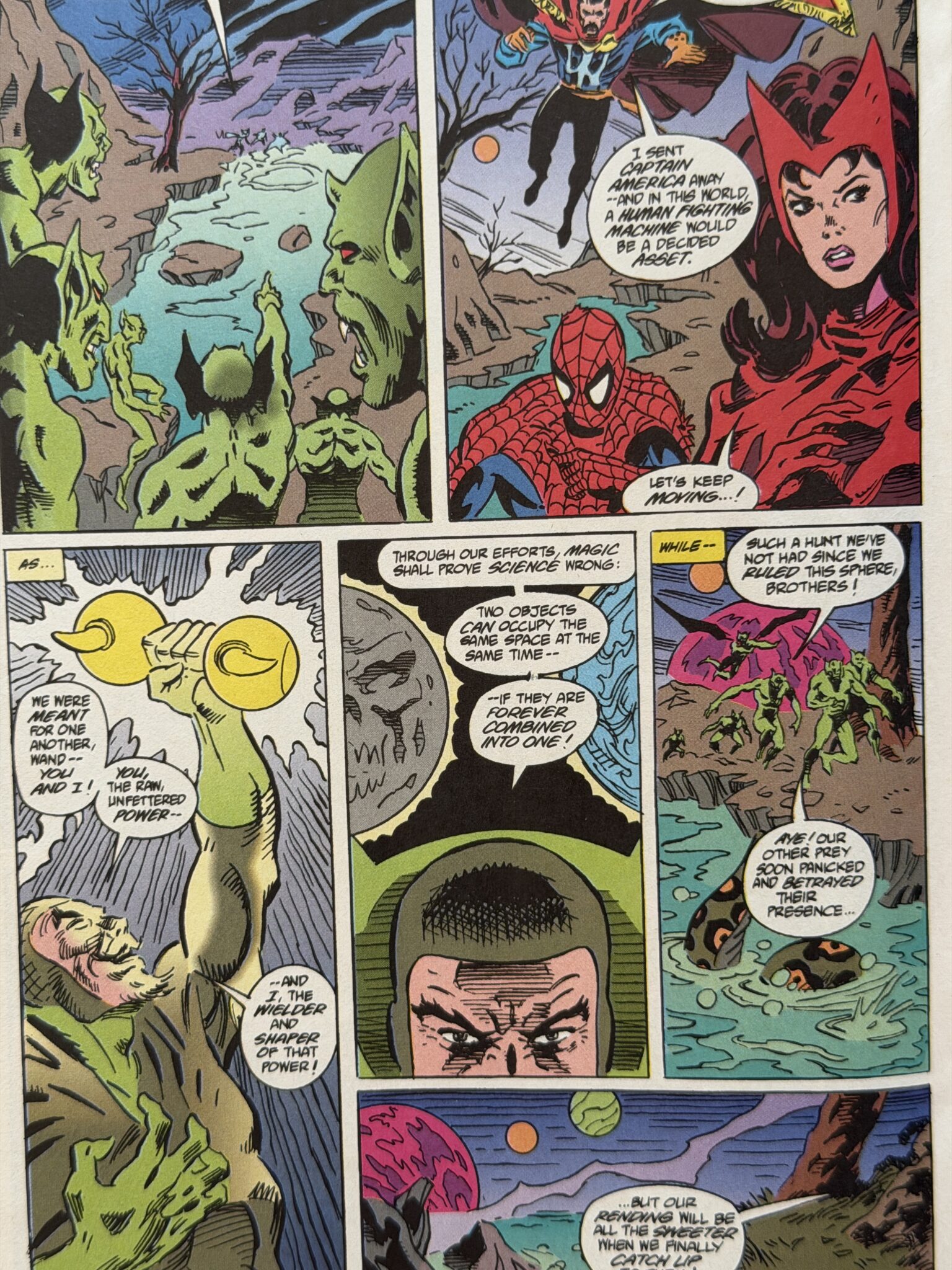 Spiderman page gutter width.