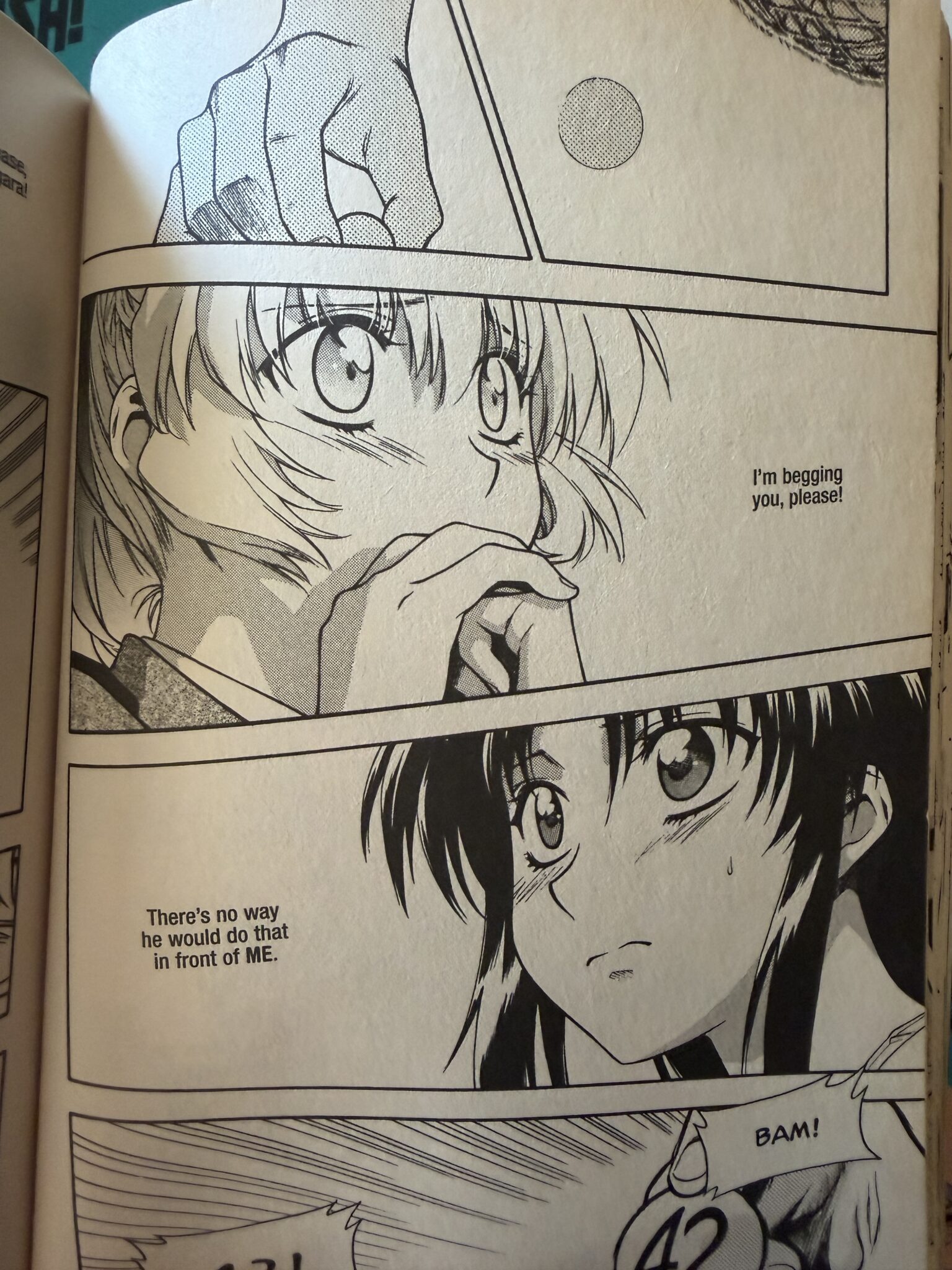 Full Metal Panic manga page.